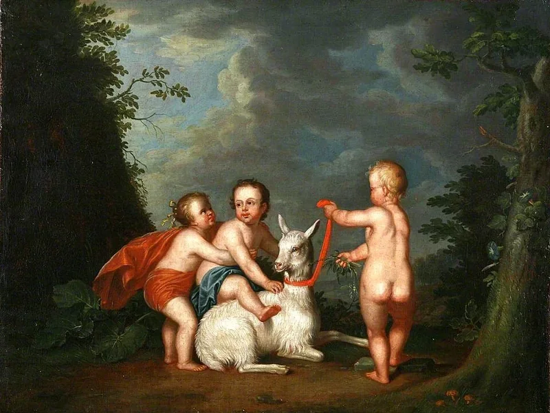 1734-Johann Michael Schwabeda - Cupido e Capra